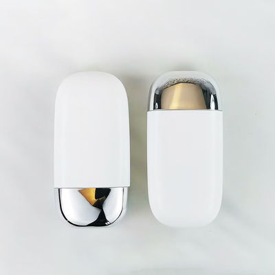 Großhandel Kunststoff PP Sonnencreme Flasche mit silbernem Doppelmantelverschluss in 30g und 50g Größen