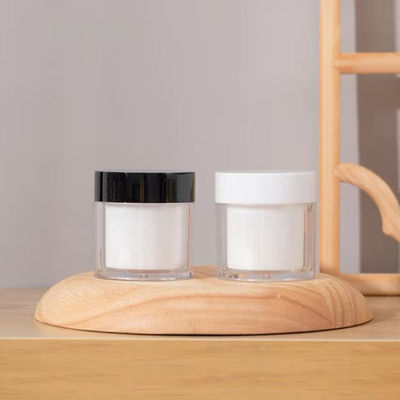 Luxus 15g 30g 50g AS Kunststoff Doppelschicht Rundcreme-Glas für Kosmetik