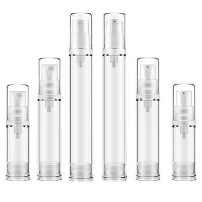 Großhandel 5ml 10ml 15ml Kapazität AS Kunststoff Airless Pumpflasche mit Vakuumpumpsystem und individuellem Siebdruck