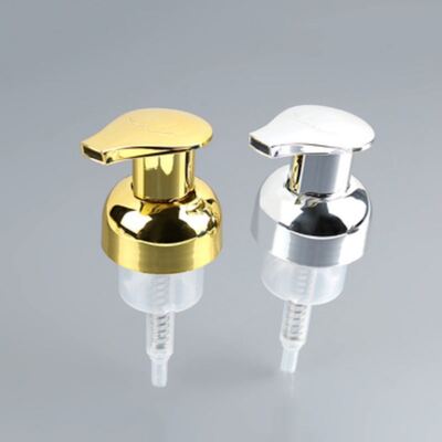 40 mm 42 mm Vollkörper-elektroplatierte Schaumpumpen-Dispenser mit hoher Schaumleistung für Premium-Gesichtsreiniger