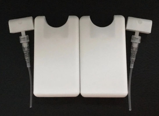 Weißfarbiger Parfümpumpensprayer 20 ml Kunststoff Kreditkarten Sprühflasche