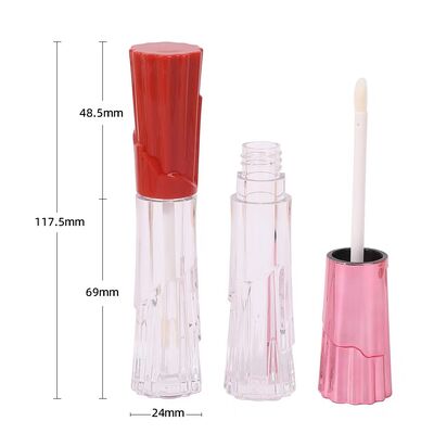 Großhandel 6 ml Kunststoff-Lipgloss-Rohr - undichtes leeres Kosmetikbehälter für Lippenmake-up