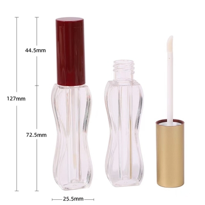 Siebdruck-Logo 5ml Waist-Length Plastic Lippenglasur für alle Hauttypen