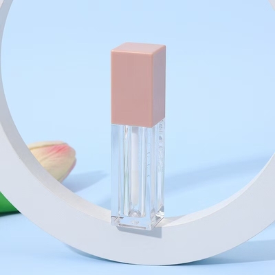 Quadratfarbene rosa 7ml Plastik Lippenglaze Tube für hohen Glanz Flüssigkeit Eyeshadow Lippenglaze