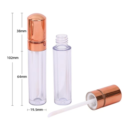 Rose Gold Kopfkappe Kunststoff Lippenglasur Tube Style High-End 4,5 ml