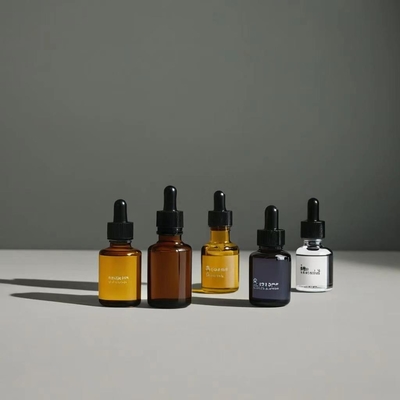 Maßgeschneiderte leere 10ML 30ML 50ML 100ML 500ML wesentliche Glasflasche