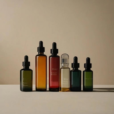 Leere Verpackung Ätherische Ölflasche mit Tropffflasche Akzeptieren Sie angepasste Farben und Logo-Druck