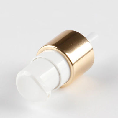 Luxus-Gold-Kosmetik-Lotion-Pumpe mit weißem Aktor für Hautpflegeflaschen