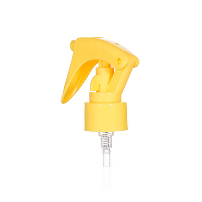 Gelber Farbe 24 / 410 Kunststoff-Mini-Trigger-Sprayer mit Plectrum Design
