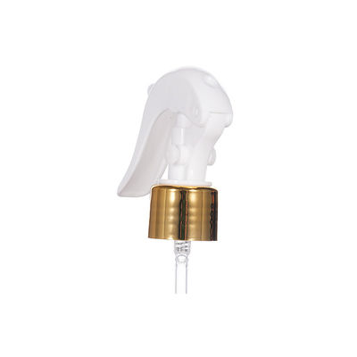 Gold Aluminium Kragen Mini Trigger Sprayer mit 24/410 28/410 Halsgröße für feine Nebelverteilung