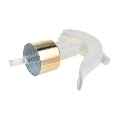 Gold Aluminium Kragen Mini Trigger Sprayer mit 24/410 28/410 Halsgröße für feine Nebelverteilung