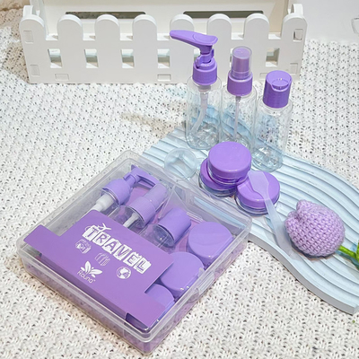 Voguish Design 7 Stück Plastik 50 ml Flaschen für die persönliche Pflege