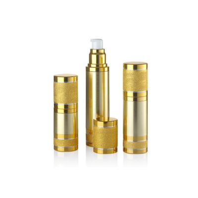 Deluxe Aussehen 30 ml Luftlose Pumpenflasche mit Rohstoffen in runder Form und beliebiger Farbe