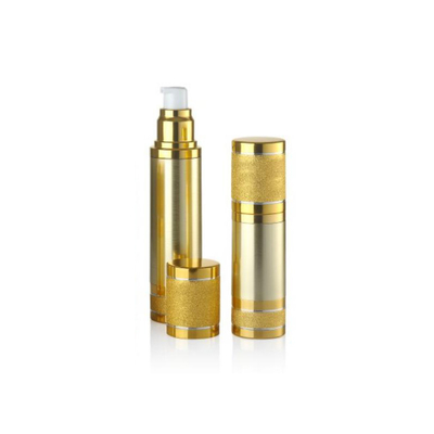 Deluxe Aussehen 30 ml Luftlose Pumpenflasche mit Rohstoffen in runder Form und beliebiger Farbe