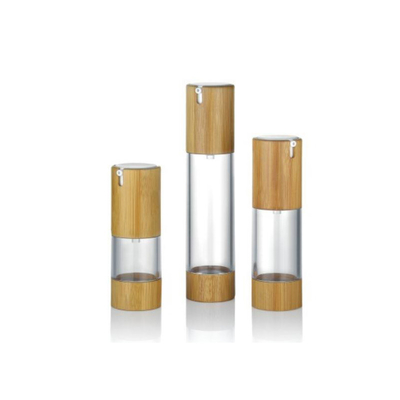 Aluminium-Holz 30 ml Luftlose Pumpenflasche mit individuellen Farben