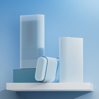 Leer Deodorant Stick Tube 20G 20ML mit Feder auf der Unterseite