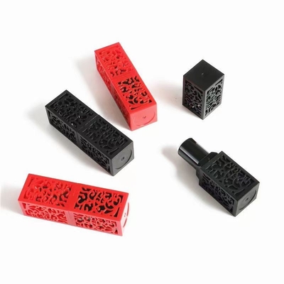 Elegante Quadrat-Plastik-Chineserie Lippenstift-Kästen für Lippenbalsambehälter