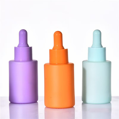 Macaron Farbenfarben angepasste Farben Glas ätherische Ölflasche und Plastik glatt Tröpfchen