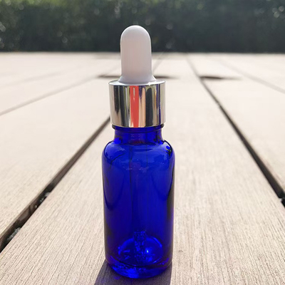 Matt Blau ätherisches Öl leere Glasflasche wiederverwendbar und recycelbar