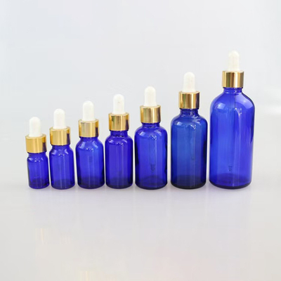 Matt Blau ätherisches Öl leere Glasflasche wiederverwendbar und recycelbar