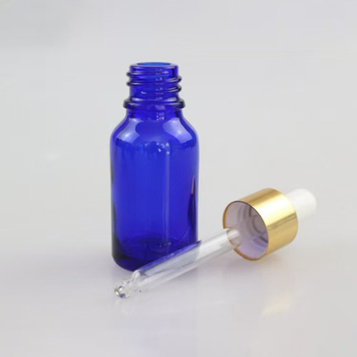 Matt Blau ätherisches Öl leere Glasflasche wiederverwendbar und recycelbar