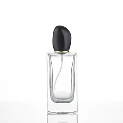 Hotsale 50ML & 100ML Glas Sprühflasche für Parfüm leeren Quadrat Parfümerei Behälter