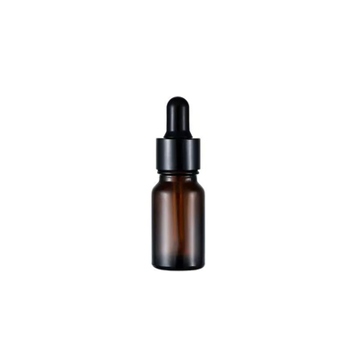 Großhandel Amber Glass Essential Flasche mit Plastik Schwarz Tropfkappe