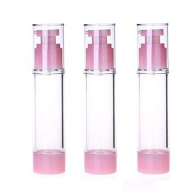 Rosa Farbe Normal verwendet Plastik 50 ml Luftlose Pumpe Flasche Für kosmetische Körperpflege