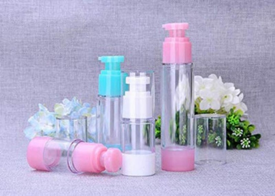 Rosa Farbe Normal verwendet Plastik 50 ml Luftlose Pumpe Flasche Für kosmetische Körperpflege