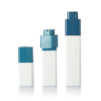 Quadratische Form mit speziellem Kopf 30 ml Luftlose Pumpflasche für kosmetische Hautpflege
