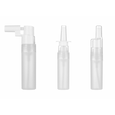 Transparent Weiß 18/410 Nasennebel Spray Anwendung in verschiedenen Flaschen für die Hautpflege