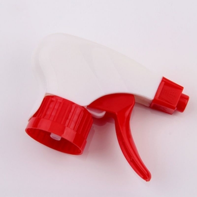 Verkauf in großen Mengen Rot/Weiß Farbe Kunststoff-Trigger Sprayer 28/410 Größe für Flaschen verwendet