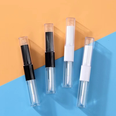 1.2 ml & 2.5 ml Plastikquadrat schlanke Lippenglans Tube Doppelkopf mit individuellen Farben