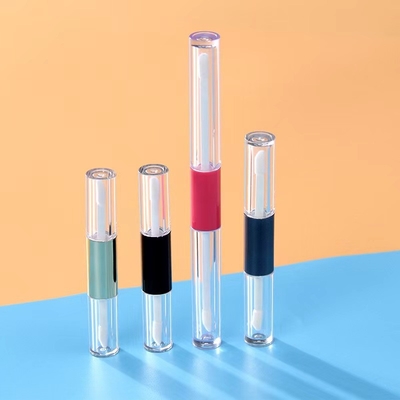 Individuell angepasste 1 ml, 1,5 ml und 2,5 ml Doppelkopfbehälter für leere Lippenstiftrohr