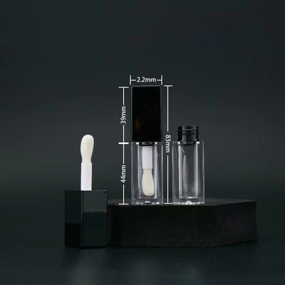 Große Kopfbürste 5ml Kunststoff Lippenglans Tube Unterstützung Farbe Anpassung