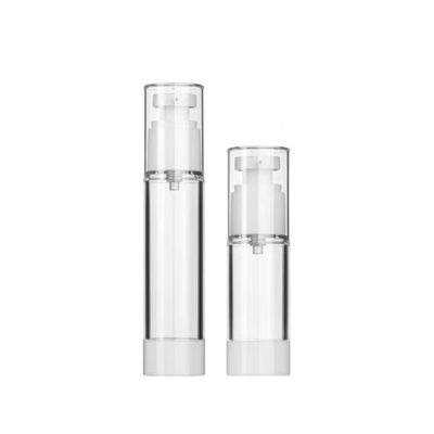 Maßgeschneiderte 15ml 30ml 50ml auslaufsichere Airless-Pumpflasche mit kontrollierter Abgabe für Hautpflege und Kosmetik