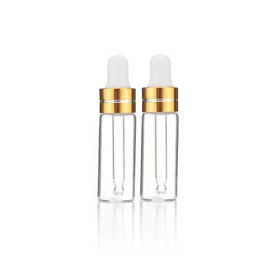 Bernsteinfarbene Glas-Ätherisch-Öl-Tropfflasche 10ml mit Schraubverschluss