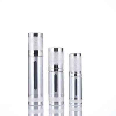 Luxury Anodized Aluminum Airless Pump Bottle Bottle Empty Cosmetic Vacuum Premium Skincare Serum Container  Multiple Capacity
