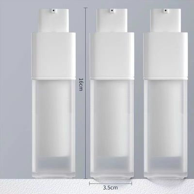 30ml 50ml Plastic PP Square Airless Bottle with Pump