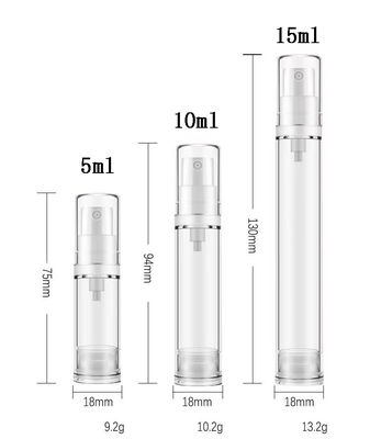 5 ml 10 ml 15 ml Plastikflasche ohne Luft für Augencreme