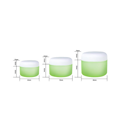 Zusammengestellte Plastik-PP-Creme-Glas 50g 100g 200g Kapazität