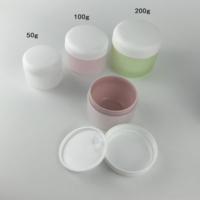 Zusammengestellte Plastik-PP-Creme-Glas 50g 100g 200g Kapazität