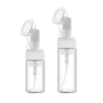 100ML 150ML 200ML Kunststoffflasche mit Schaumpumpe und Silikonbürste für kundenspezifische Kosmetikverpackungen