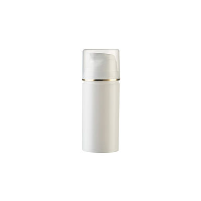 Großhandel Kunststoff PP Airless Flasche mit UV-Goldring und 15ml-200ml Fassungsvermögen für kosmetische Anwendungen