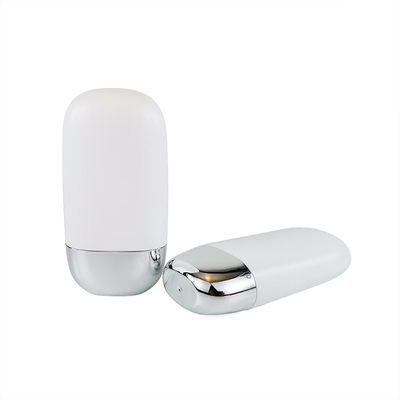 Großhandel Kunststoff PP Sonnencreme Flasche mit silbernem Doppelmantelverschluss in 30g und 50g Größen