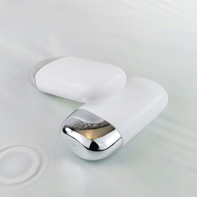 Großhandel Kunststoff PP Sonnencreme Flasche mit silbernem Doppelmantelverschluss in 30g und 50g Größen