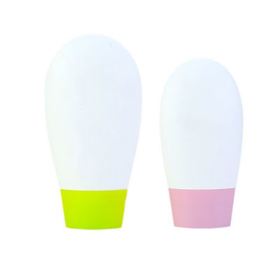 Oval PP Sunscreen Cream Bottle with Single Shell Cap for Empty Packaging in 30g and 50g Sizes