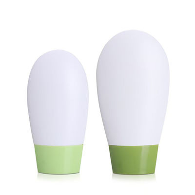 Oval PP Sunscreen Cream Bottle with Single Shell Cap for Empty Packaging in 30g and 50g Sizes