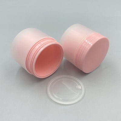 Custom Farbe 80g Matt Doppelschicht PP Kunststoff Rundcreme Glas mit 20 Tage Lieferzeit