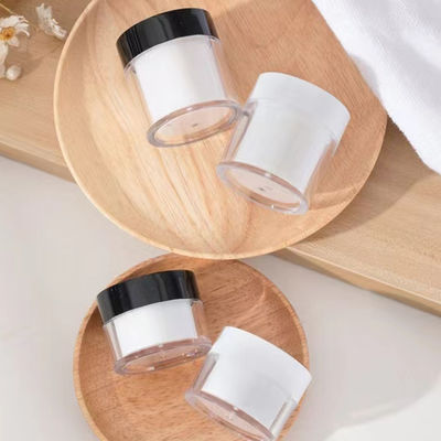 Luxus 15g 30g 50g AS Kunststoff Doppelschicht Rundcreme-Glas für Kosmetik